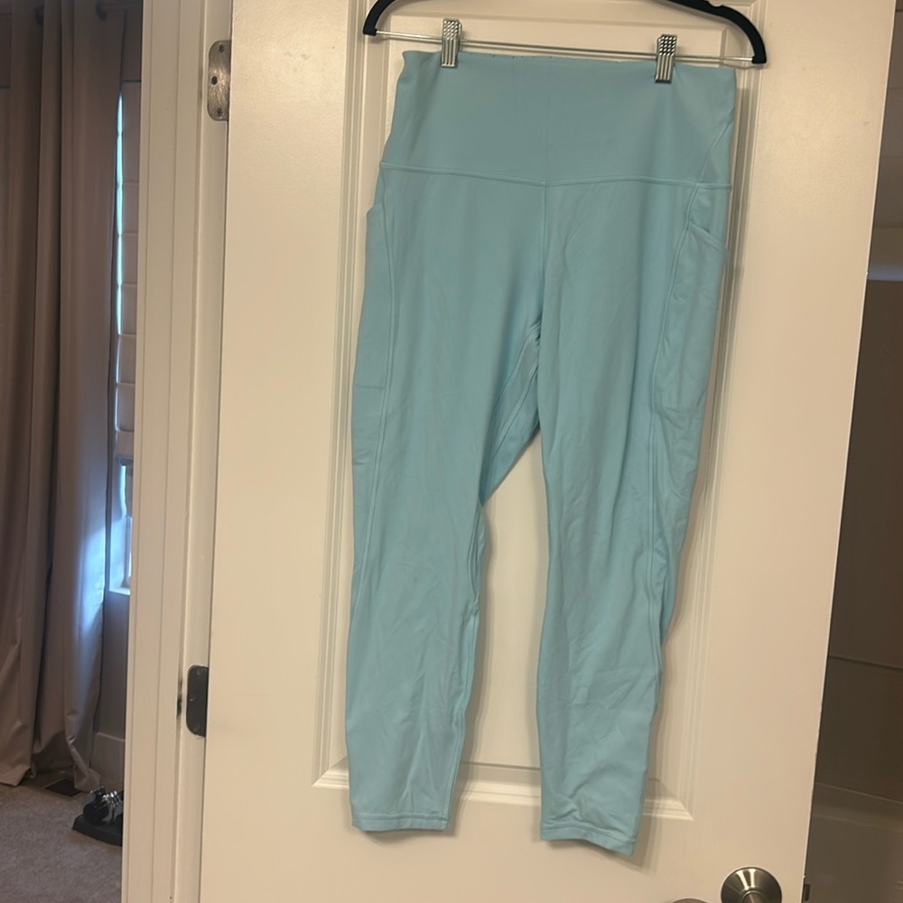 Light blue Lulylemon leggings, size 12